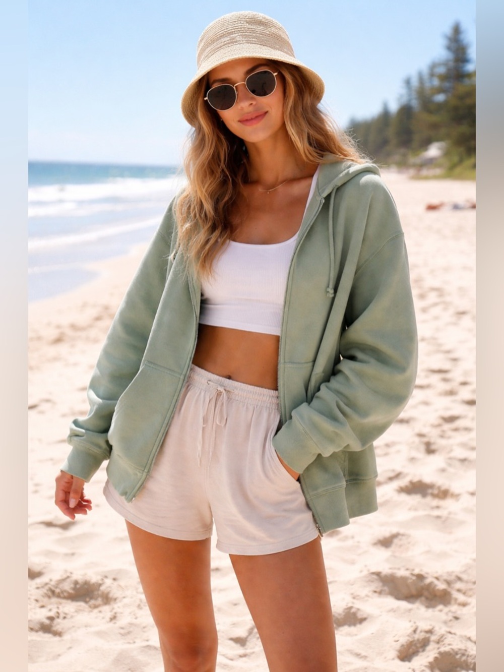 Hollister California Fleece Full Zip Hoodie